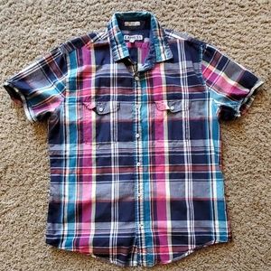 Express Button Down Collared Short Sleeve Shirt